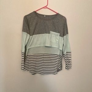 Nursing long sleeve top
